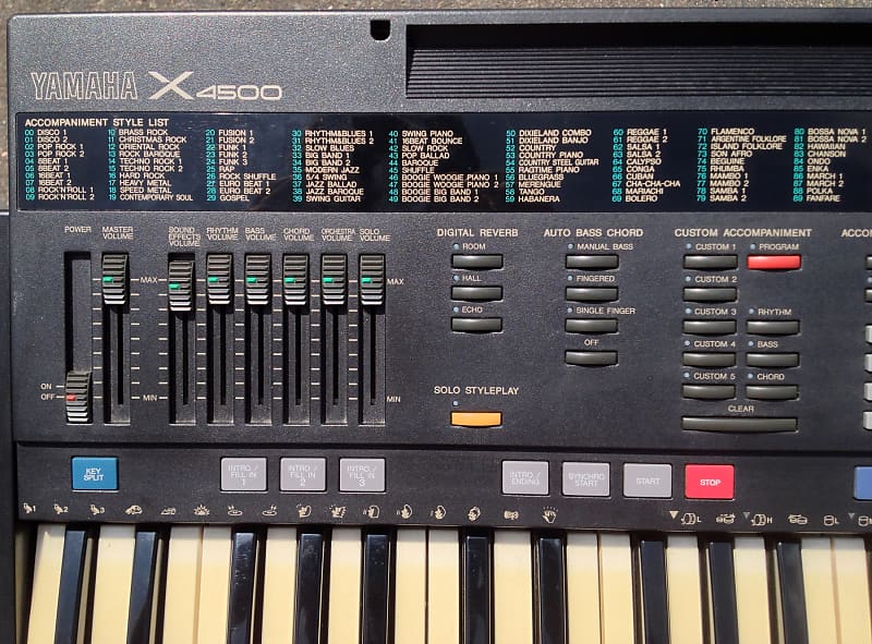 Yamaha PSR-4500 FM Synthesizer 1989 Flagship DASS 12 Bit