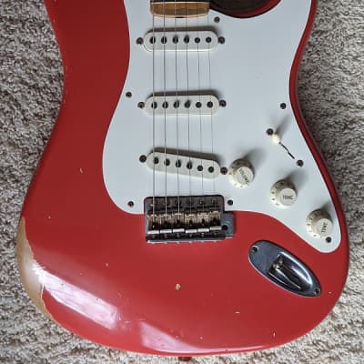 Fender Custom Shop '56 Reissue Stratocaster Relic Fiesta Red for sale