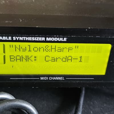 Alesis QSR rack synth with 2 expansion cards