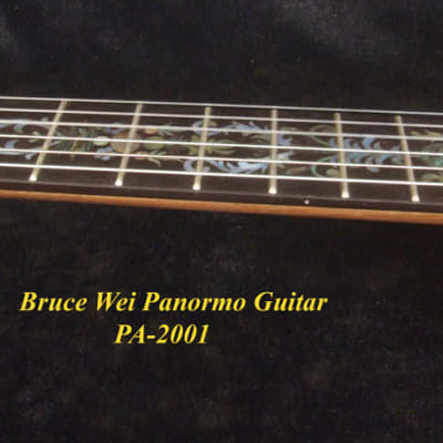 Bruce Wei Solid Spruce & Curly Maple Panormo Guitar, Mop Abalone Inlay PA-2001 image 6