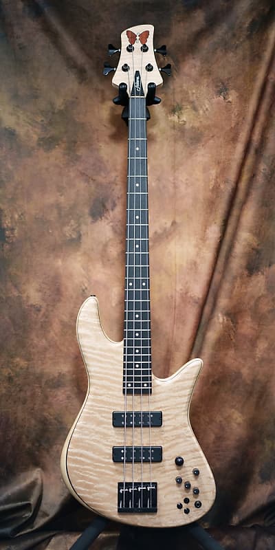 Fodera  Ven Corp. 40th Anniversary Emperor 4 Deluxe Custom Curly Quilted Maple image 1