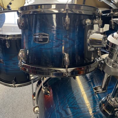 Yamaha Live Custom Hybrid Oak UZU Ice Sunburst 4pc Drum Set image 5