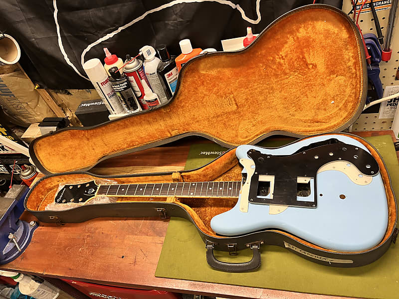 Epiphone Crestwood ET290 *PARTS* 1970s Black and Reverb