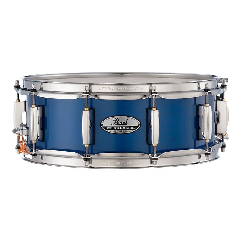 Pearl Professional Maple Snare Drum 14x5 Sheer Blue