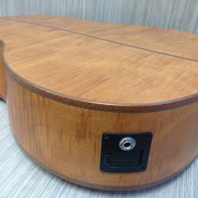 Klema K200JC-CE Satin / Natural Solid Cedar Top,Jumbo Acoustic Guitar, Cutaway, EQ+Free Gig Bag image 12