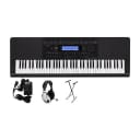Casio WK-245 Electronic Keyboard, 76-Key, Premium Pack, with Stand, Power Supply, Headphones