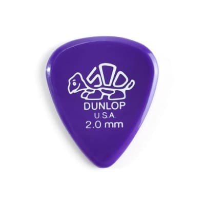 JIM DUNLOP 410 Delrin 500 Standard Player 2,00mm Plektrum, violett (Stück) for sale