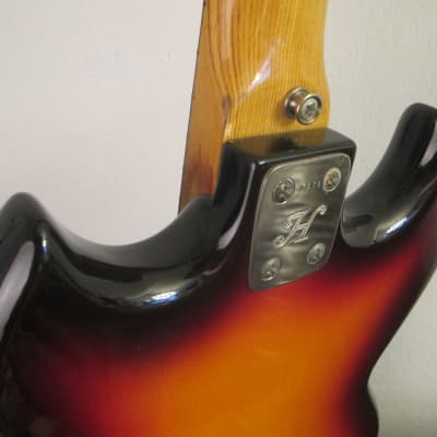 1969 Hoyer SG  Bass  Brownburst. Player! Made in  West Germany image 10