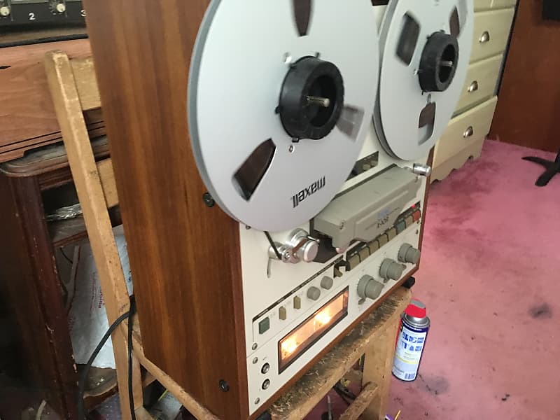 TEAC X-10R 10.5 inch 6 head Auto Reverse reel to reel tape deck recorder  with wooden cabinet