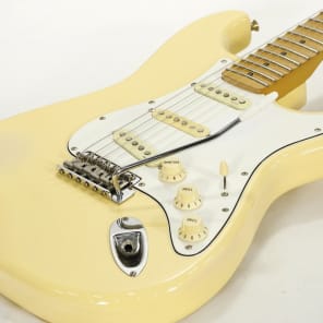 Fender Japan Stratocaster ST72-140 Yngwie Malmsteen Yellow White image 1