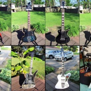 ワッシユバーンps600kissポールスタンレーシグネーチャーモデル Washburn PS600 Blue Burst Paul Stanley Signature KISS | Reverb