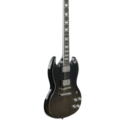 Epiphone SG Modern Figured Electric Guitar Trans Black Fade image 8