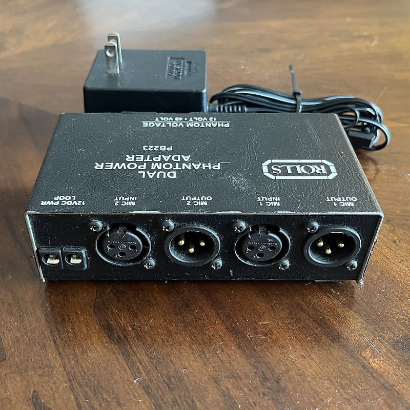 Rolls PB223 Dual Phantom Power Adapter Reverb