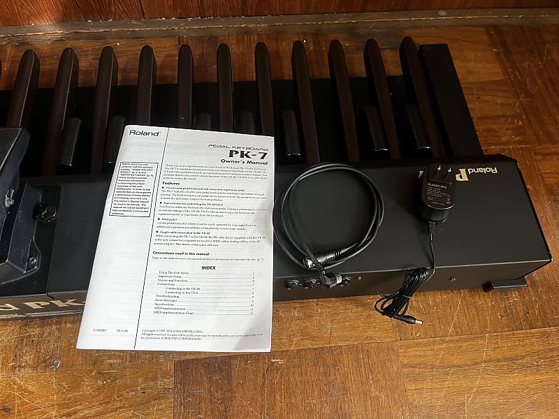 Roland PK-7 20-key MIDI Foot Controller w/ box, power supply, PK cable