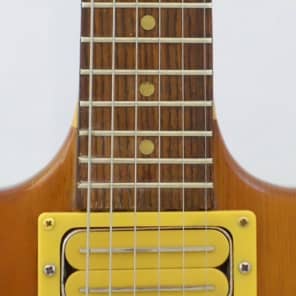 Late 1970s Harmony (Matsumoku) RARE VA-800, Phantom, SG style with OHSC, Walnut, thru neck maple image 5
