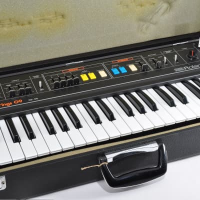 Roland RS-09 Organ Strings Good Condition Analog Keyboard Synthesizer w/Hardcase Used From Japan #998843