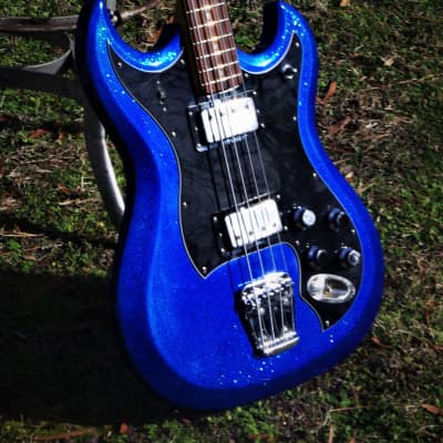 Hagstrom F400 1972 Metallic Blue. Total Rebuild. Loud. Great Player. Fast neck. Free shipping. for sale