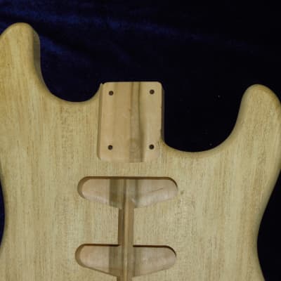 Spalted Maple Top / Aged Basswood Strat body - Standard Hardtail 4lbs 3oz #2930 image 4