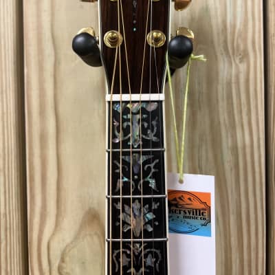 DREADNOUGHT FORTY FIVE D model acoustic guitar 2024 - Natural inlays galore FREE WRANGLER DENIM STRAP image 8