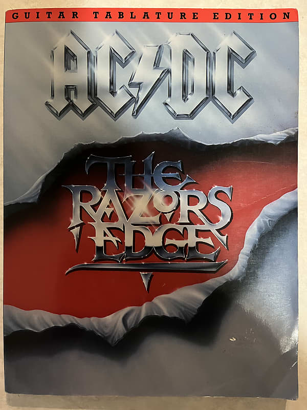 AC/DC - The Razors Edge - Guitar Tab / Tablature Book | Reverb