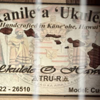 Kanile'a Custom Alaskan Rainbow Cedar and Koa Tenor Ukulele with K&K Pickup image 3