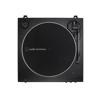 Audio-Technica AT-LP60X Fully Automatic Belt-Drive Stereo Turntable (Brown) with M-Audio BX3BT 3.5-Inch 120W Bluetooth Studio Monitors (Black) and Cleaning Kit image 3