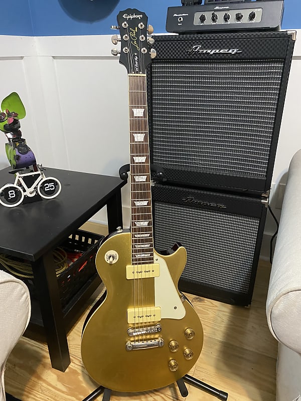Epiphone Les Paul '56 Gold Top P90 2008 - Gold | Reverb