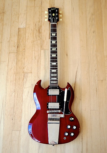 1986 Greco SG Standard '63 Vintage Reissue SS63-70 Cherry w/ Lyre