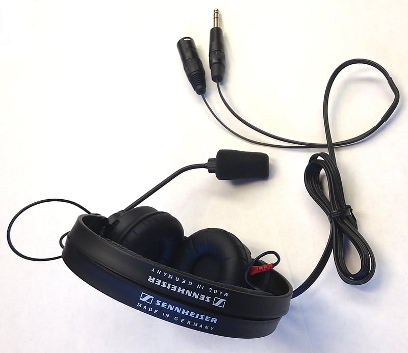 Sennheiser HMD 25-1 - Super-Cardioid Headworn Dynamic Microphone +  Lightweight Split Supraural Headp