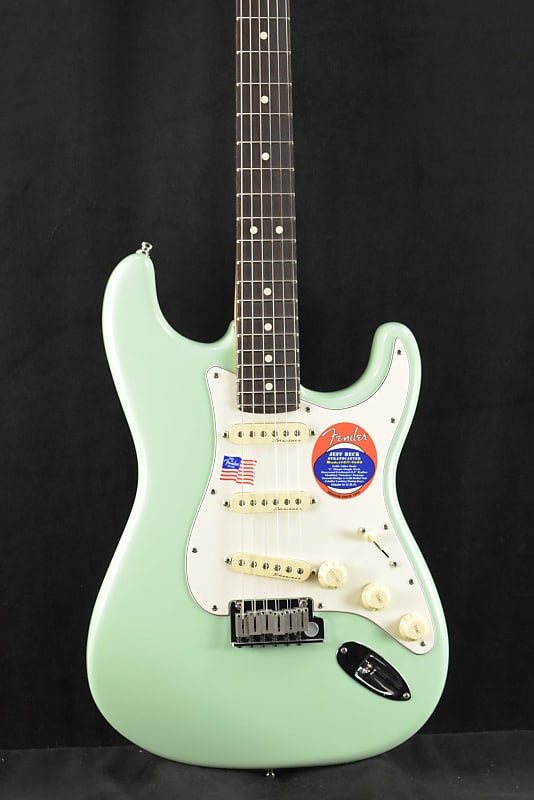 Mint Fender Jeff Beck Stratocaster Surf Green Rosewood Fingerboard image 1