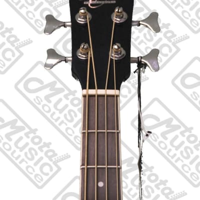 Oscar Schmidt OB100 Acoustic-Electric Bass with Gig Bag - Black, OB100B-G640 image 4