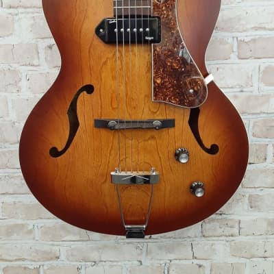 Godin 5th Avenue Kingpin Archtop Hollow Body Electric Guitar (Cognac Burst) image 1