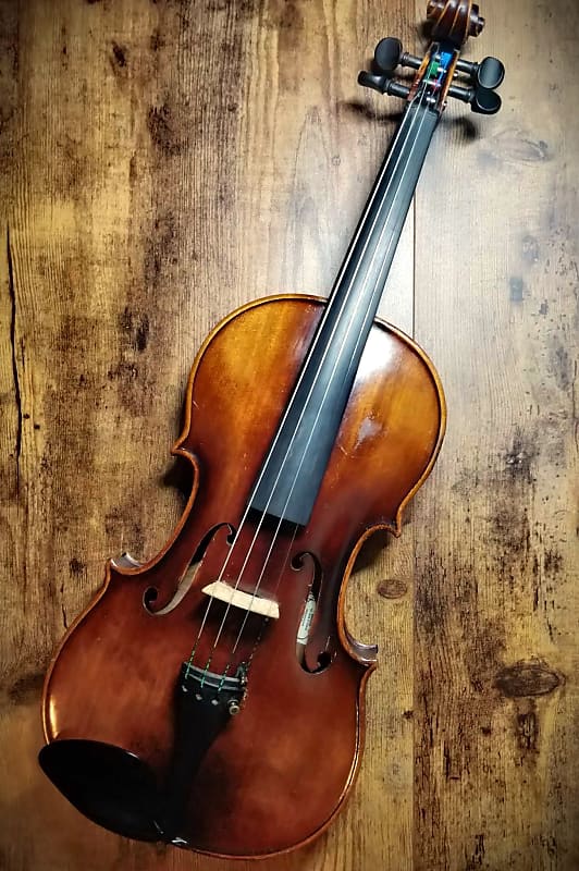 1959 E.R. Pfretzschner A211 Antonius Stradivarius Copy 4/4 Violin, Made in  West Germany, with Vintage Germany Bow