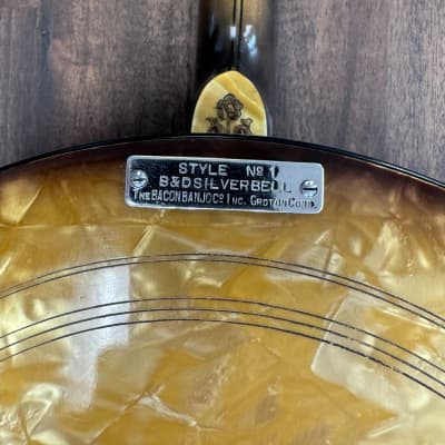 Bacon & Day Sultana Silver Bell Tenor Banjo 1930 - Gloss w/ OHSC image 9