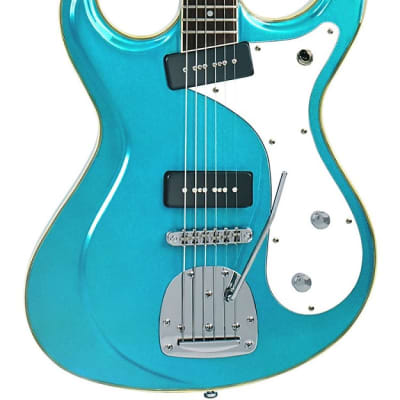 Eastwood Sidejack DLX Bound Solid Basswood Body Set Maple Neck 6-String Electric Baritone Guitar image 3