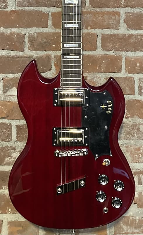 Guild Newark St. Collection S-100 Polara Cherry Red, Support Brick & Mortar Music Shops Buy Here ! image 1