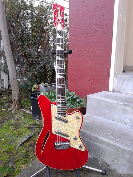 Rare Original Charvel Surfcaster with Tremolo in Trans Red