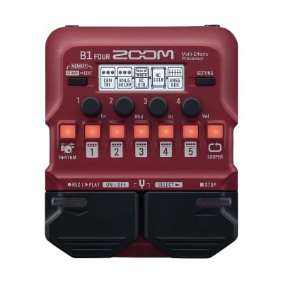 皇 ZOOM B1X FOUR Zoom B1X FOUR Bass Multi-effects Processor with Expression