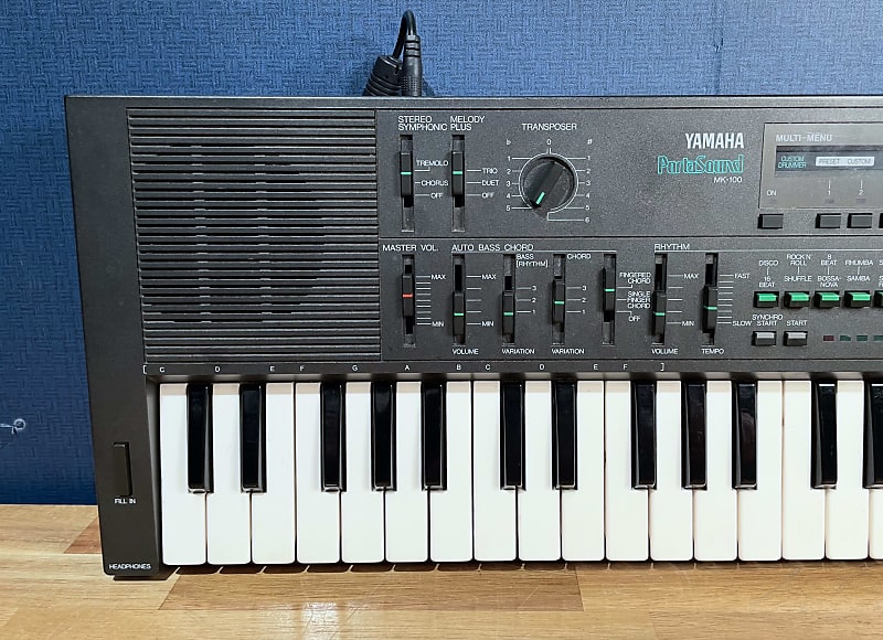 YAMAHA　ポータサウンドMK-100 Yamaha MK-100 Multi-Menu demo - YouTube