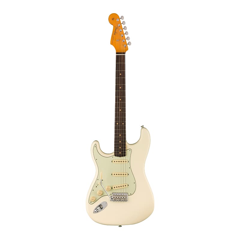 Fender American Vintage II 1961 Stratocaster 6-String Electric Guitar (Left-Handed, Olympic White) image 1