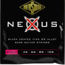 3-Pack Rotosound NXB45 Nexus Bass Black Polymer Coated Long Sc... Value Bundle