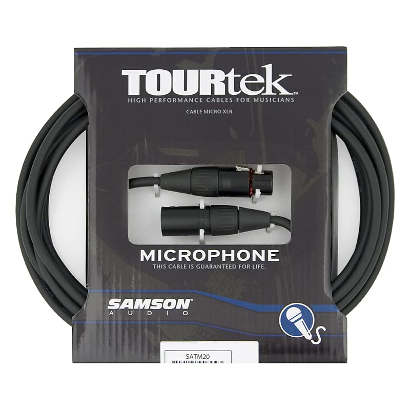 Samson TM20 20' Tourtek Microphone Cable With Braided Copper Shield image 1