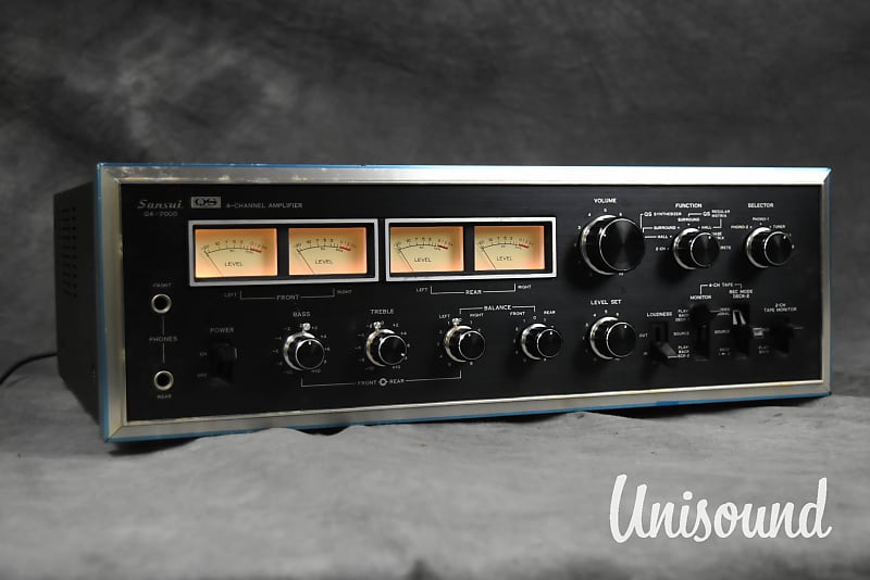【動作品】SANSUI プリメインアンプ QA-7000 4チャンネル SANSUI QA-7000 Four 4 Channel Amplifier 80 Watts RMS Vintage