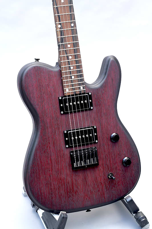 RVA Handmade Guitars Belle 2020 Transparent black burst over purpleheart image 1