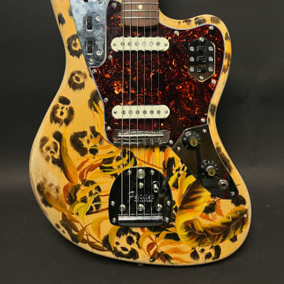 Immagine New Guardian Hand Painted Guitars "Jaguar" Electric Guitar Fender Neck, Parts, w/HSC - 2