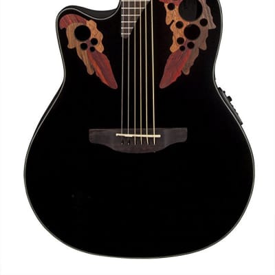 Ovation Celebrity Elite Left Hand Acoustic‑Electric Guitar - Black image 1