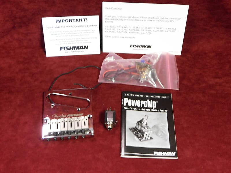 Fender / Fishman Telecaster Powerbridge with Powerchip Reverb