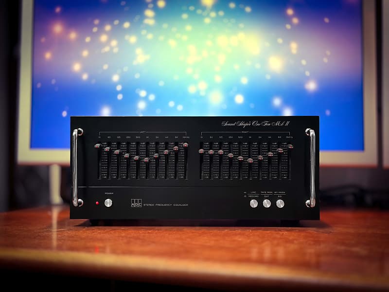 ADC SS-110 Mark II 1979 Black Vintage Stereo Graphic Equalizer  			