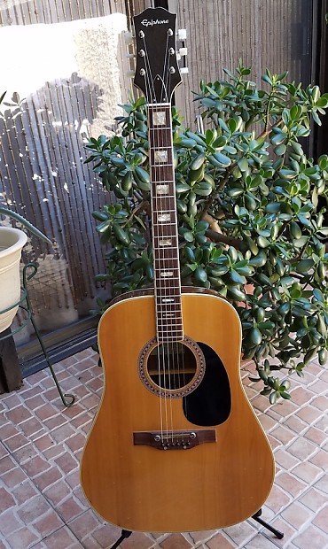 Very Rare Vintage 1970 Epiphone 6830 E MIJ Rare Rosewood Back Sides Natural Block Inlay