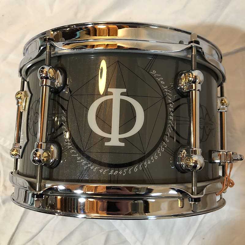 10 x6.2 Pearl Mike Mangini Signature Snare Drum 2000s Phi Graphic Wrap